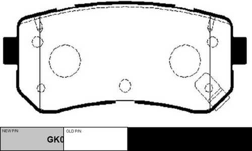 GK0555 CTR Колодки тормозные дисковые