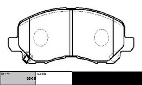 GK0579 CTR Колодки тормозные дисковые