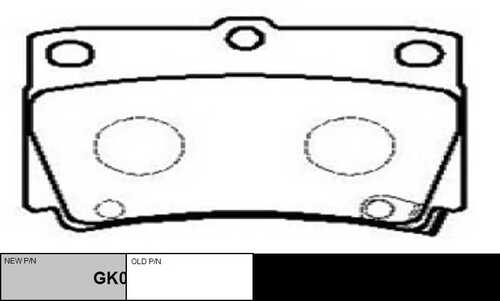 GK0602 CTR Колодки тормозные дисковые