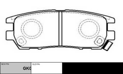 GK0604 CTR Колодки тормозные