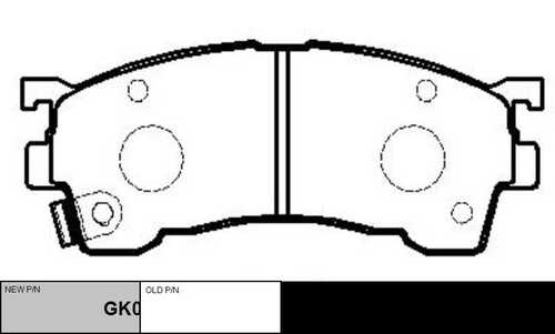 GK0649 CTR колодки дисковые передние