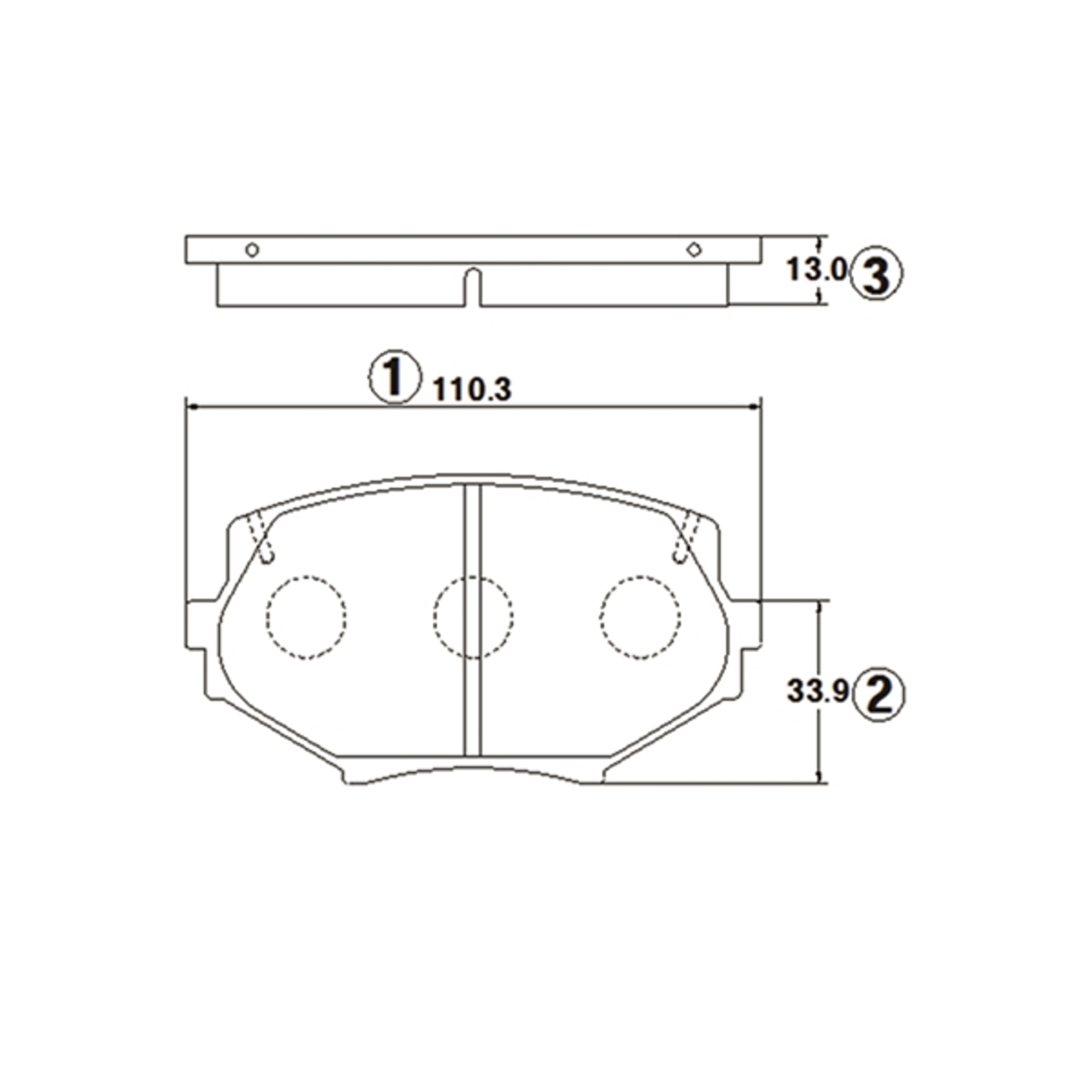 GK0650 CTR BRAKE PAD