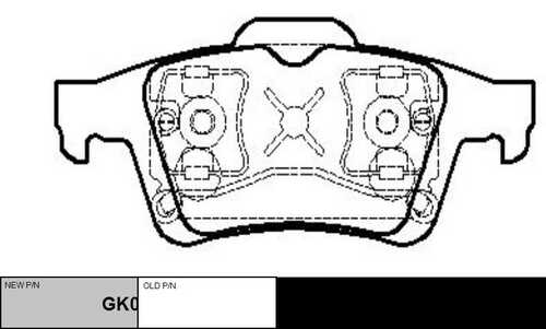 GK0654 CTR Колодки тормозные дисковые