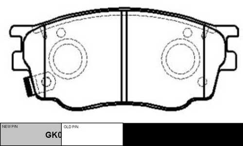 GK0655 CTR BRAKE PAD