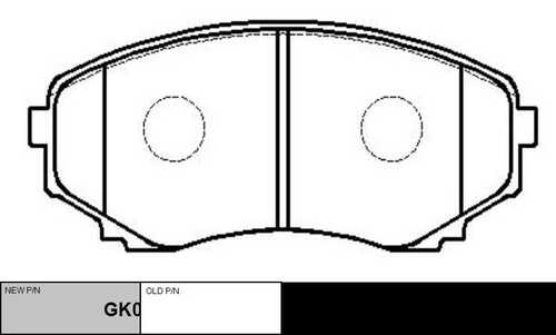 GK0656 CTR GK0656_колодки дисковые передние!\ Mazda MPV 2.5TD 92-99, Mitsubishi Pajero 3.2D/3.5GDi 00>