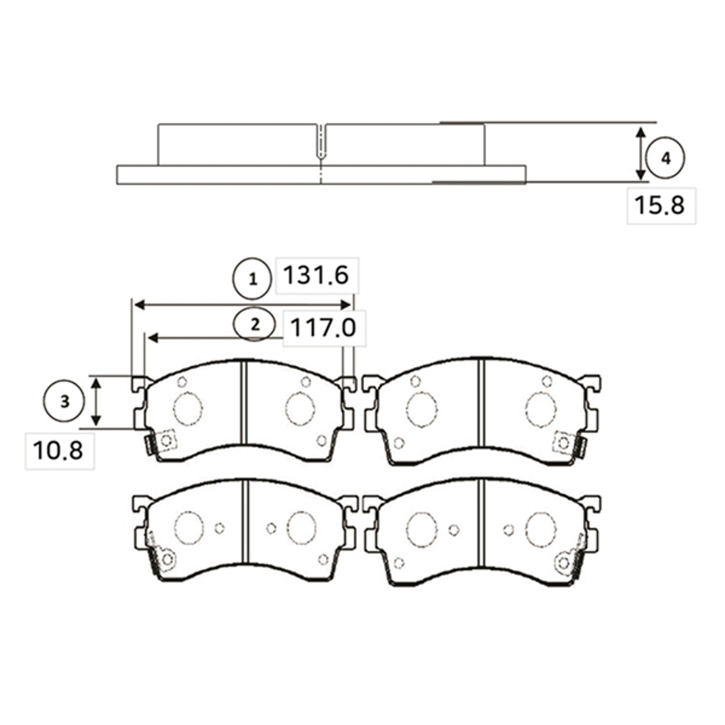 GK0667 CTR Колодки тормозные дисковые