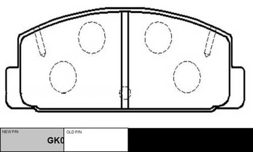 GK0695 CTR Колодки тормозные дисковые