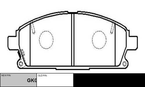 GK0724 CTR Колодки тормозные дисковые
