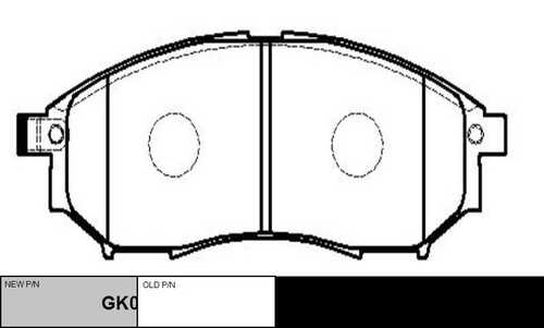 GK0727 CTR колодки дисковые передние