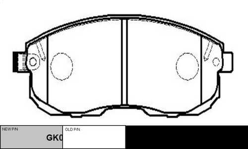 GK0730 CTR Колодки тормозные дисковые