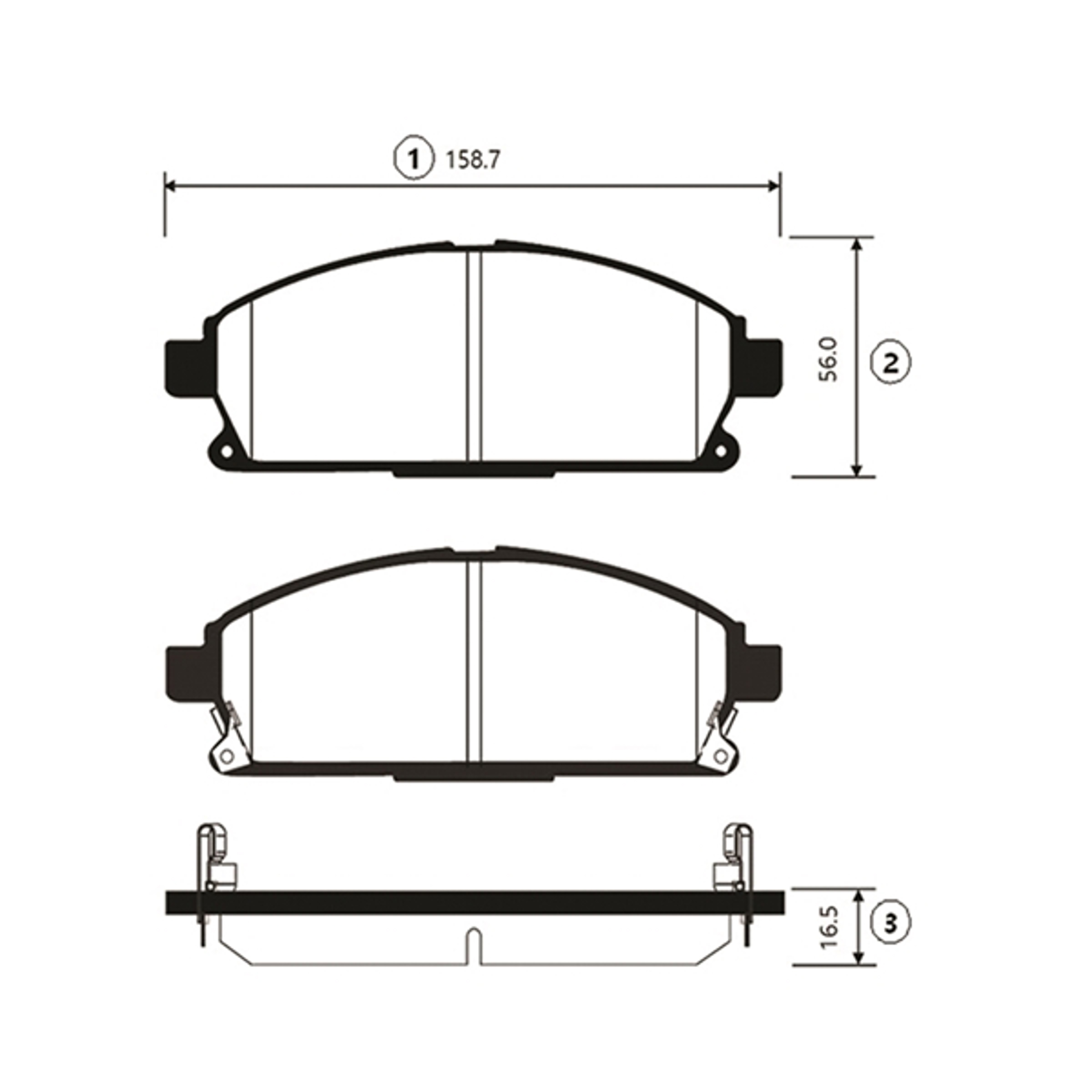 Brake pad CTR GK0836
