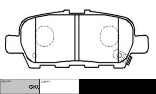 GK0855 CTR Колодки тормозные