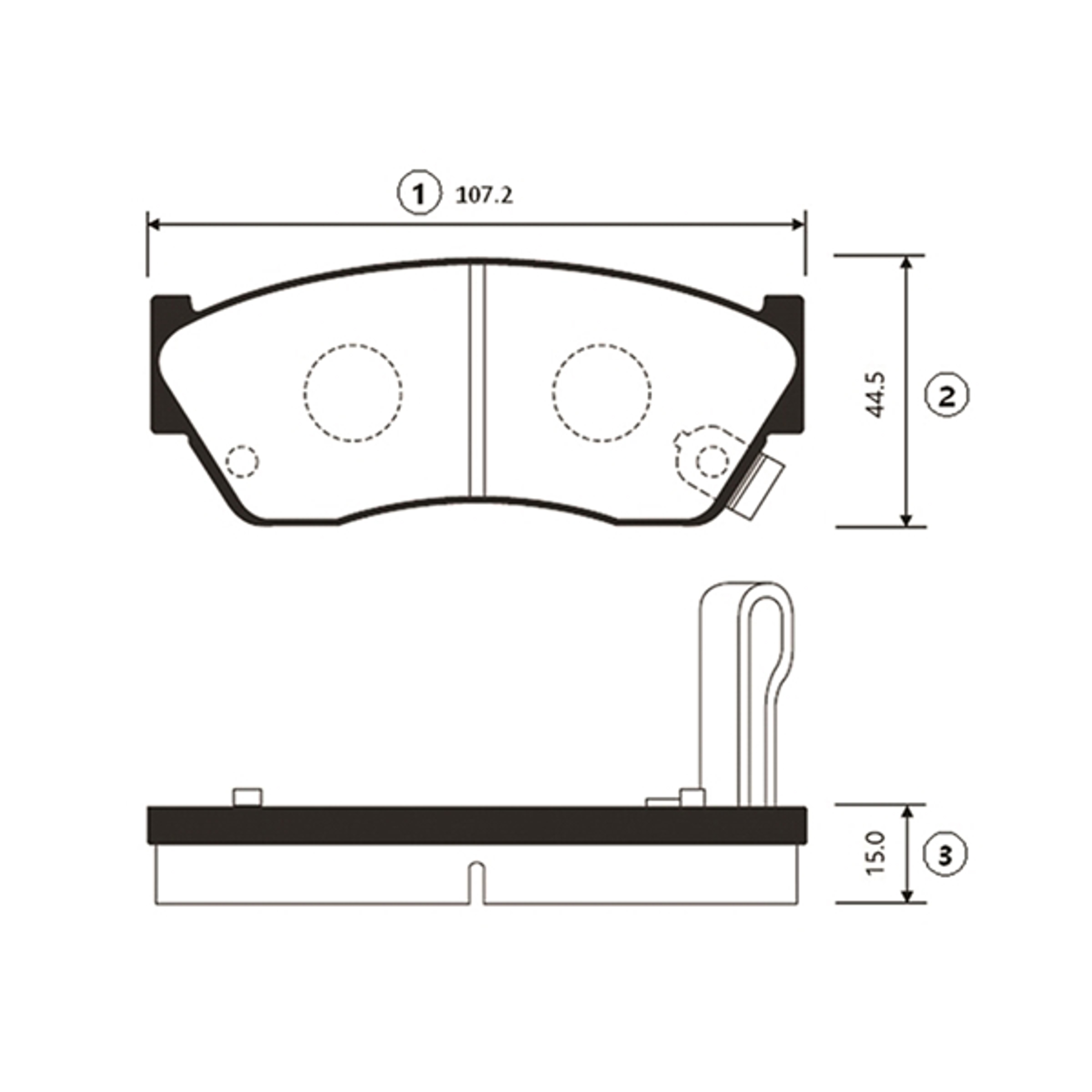 GK0945 CTR BRAKE PAD