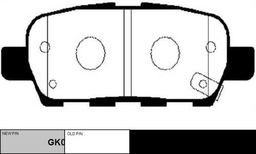 GK0981 CTR Колодки тормозные дисковые