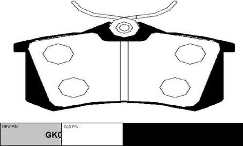 GK0984 CTR Колодки тормозные дисковые