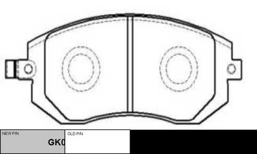 GK0991 CTR колодки дисковые передние