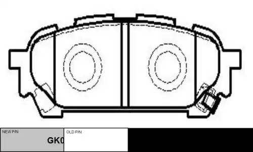 Комплект тормозных колодок дисковый тормоз
