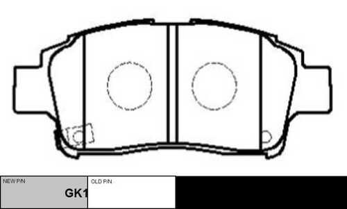 GK1021 CTR колодки дисковые передние