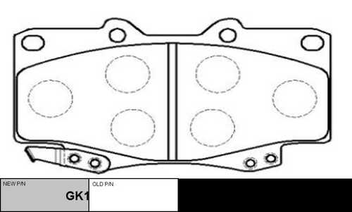 GK1027 CTR Колодки тормозные