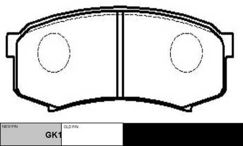 GK1028 CTR Колодки тормозные дисковые