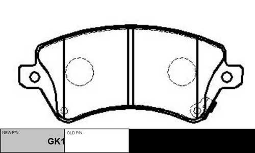 GK1055 CTR колодки дисковые передние