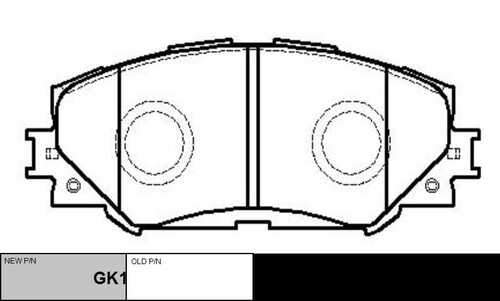 GK1062 CTR колодки дисковые передние