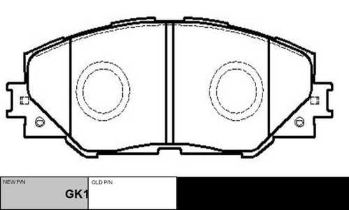 GK1063 CTR колодки дисковые передние