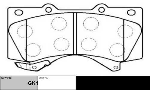 GK1075 CTR Колодки тормозные дисковые