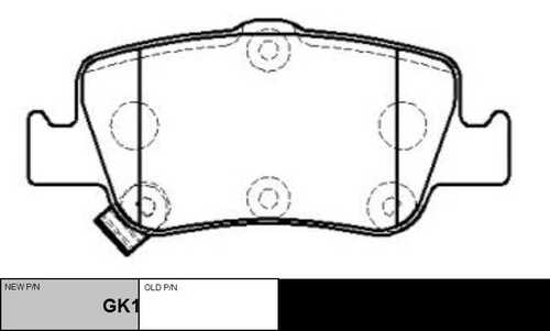 GK1189 CTR BRAKE PAD