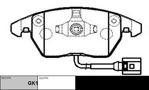 GK1234 CTR Колодки тормозные дисковые