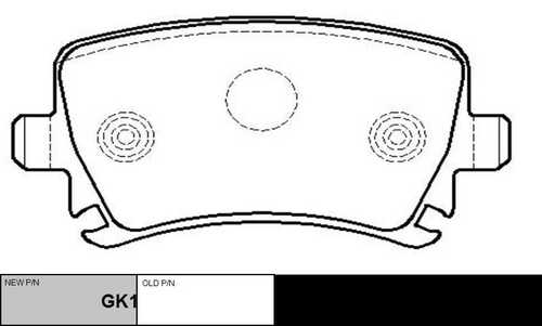 GK1235 CTR Колодки тормозные дисковые