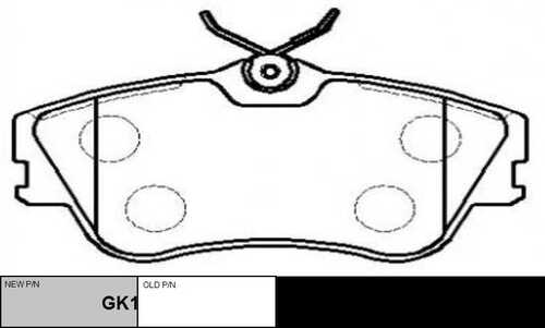 GK1245 CTR Колодки тормозные