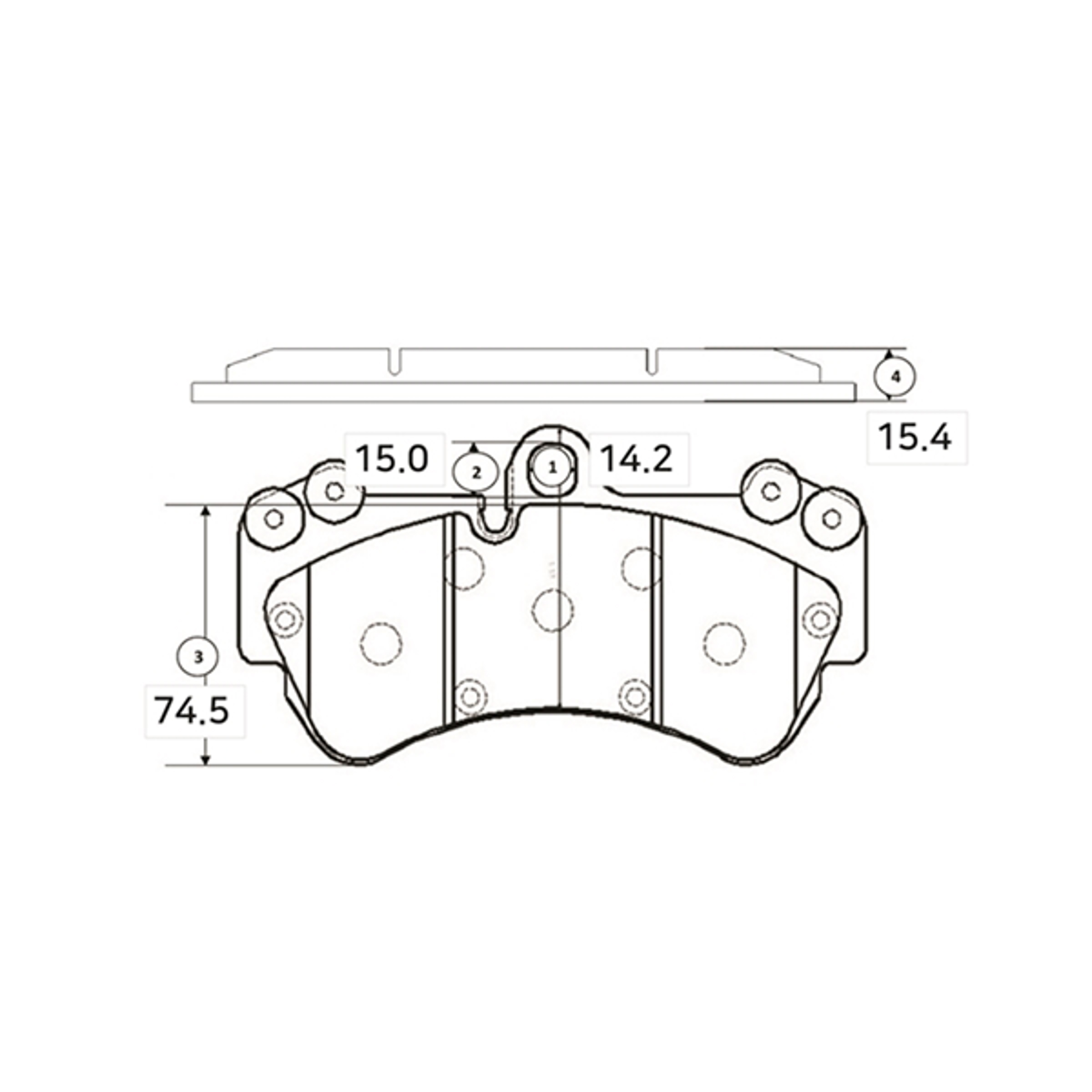 GK1260 CTR BRAKE PAD