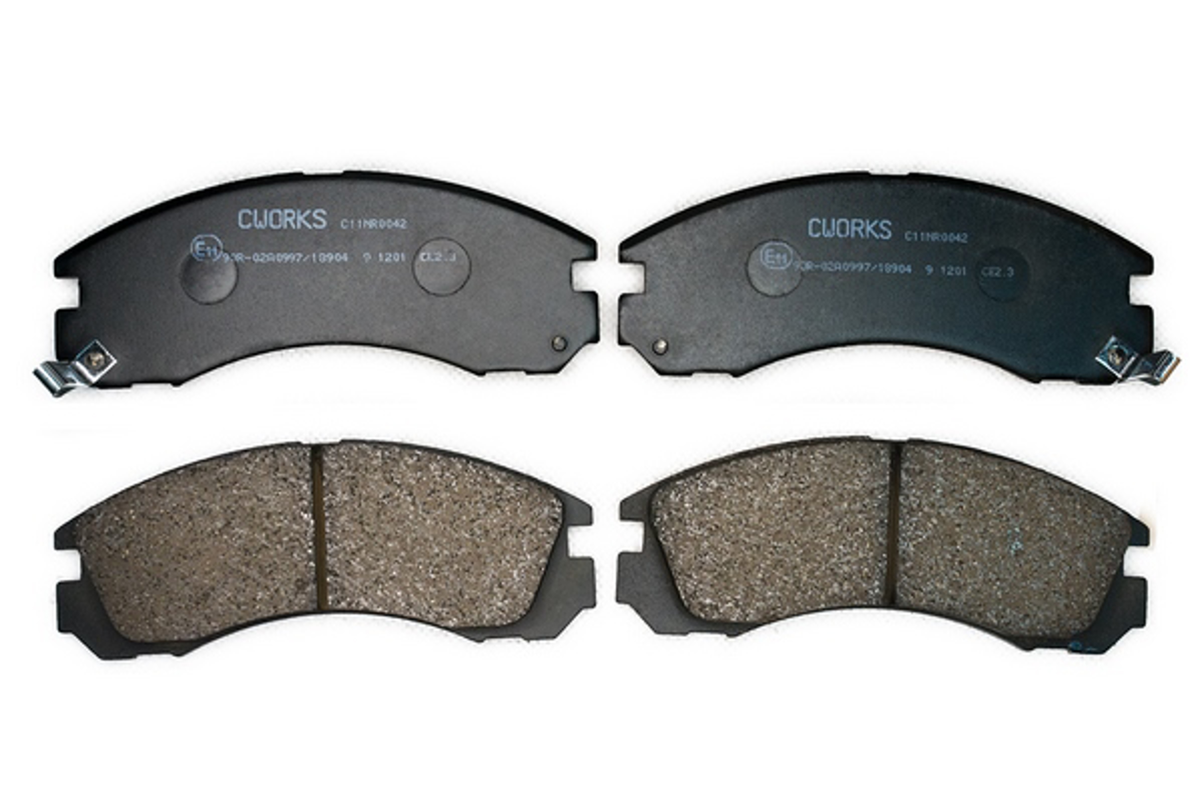 Тормозные колодки передние (безасбестовые) CWORKS C11NR0042