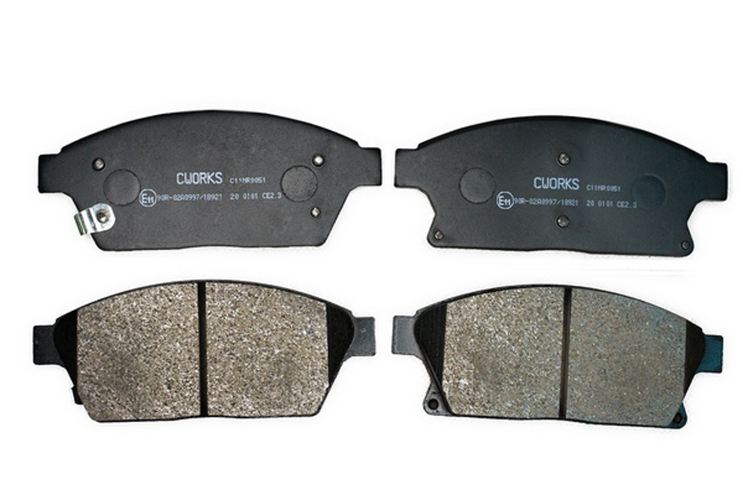 Тормозные колодки передние (безасбестовые) CWORKS C11NR0051