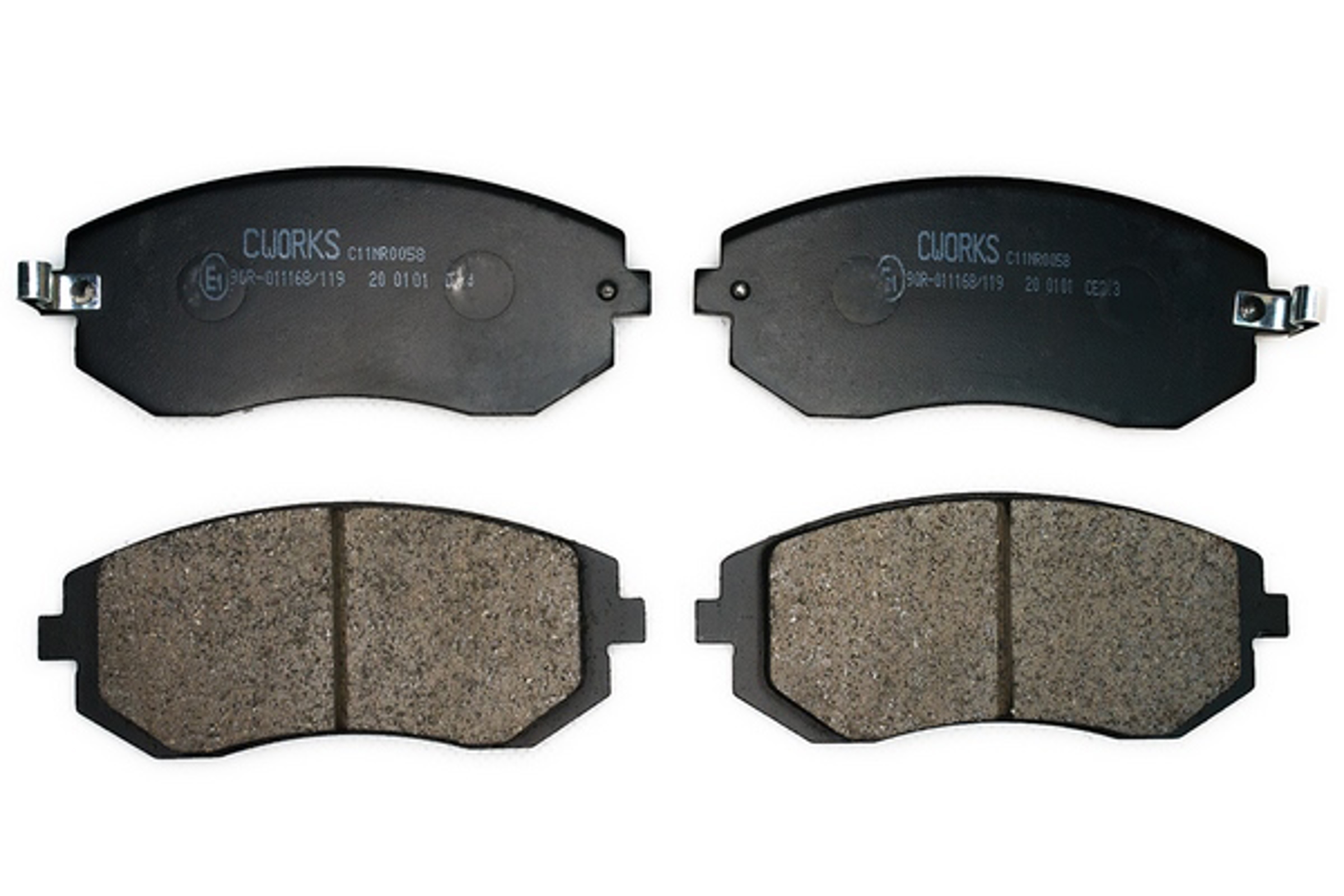 Тормозные колодки передние (безасбестовые) CWORKS C11NR0058