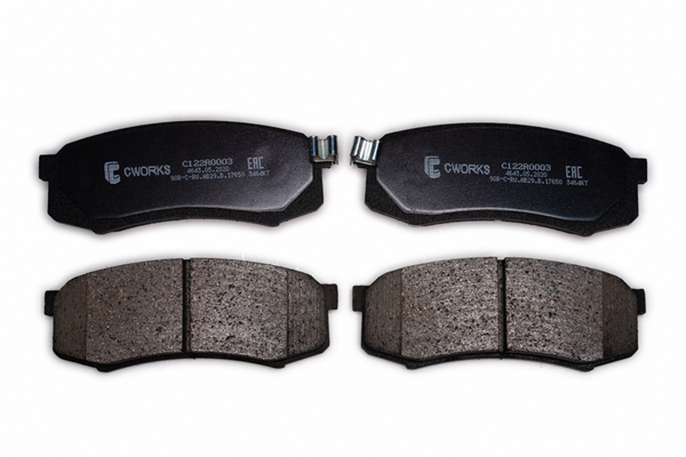 Колодки тормозные toyota land cruiser prado (j150) задние (4шт.) cworks CWORKS C122R0003