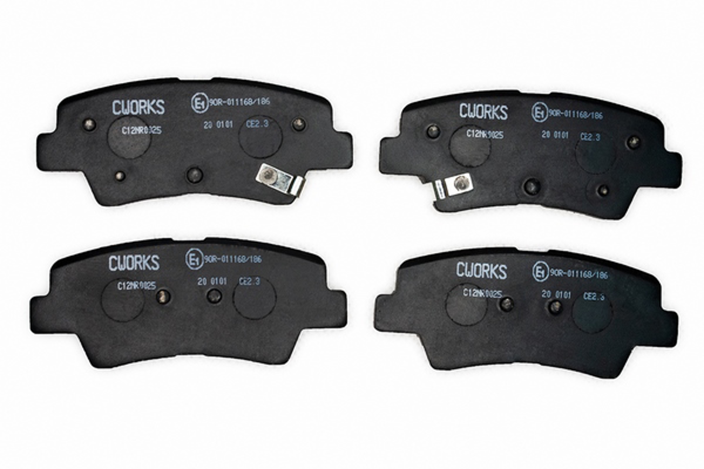 Тормозные колодки задние дисковые (безасбестовые) CWORKS C12NR0025