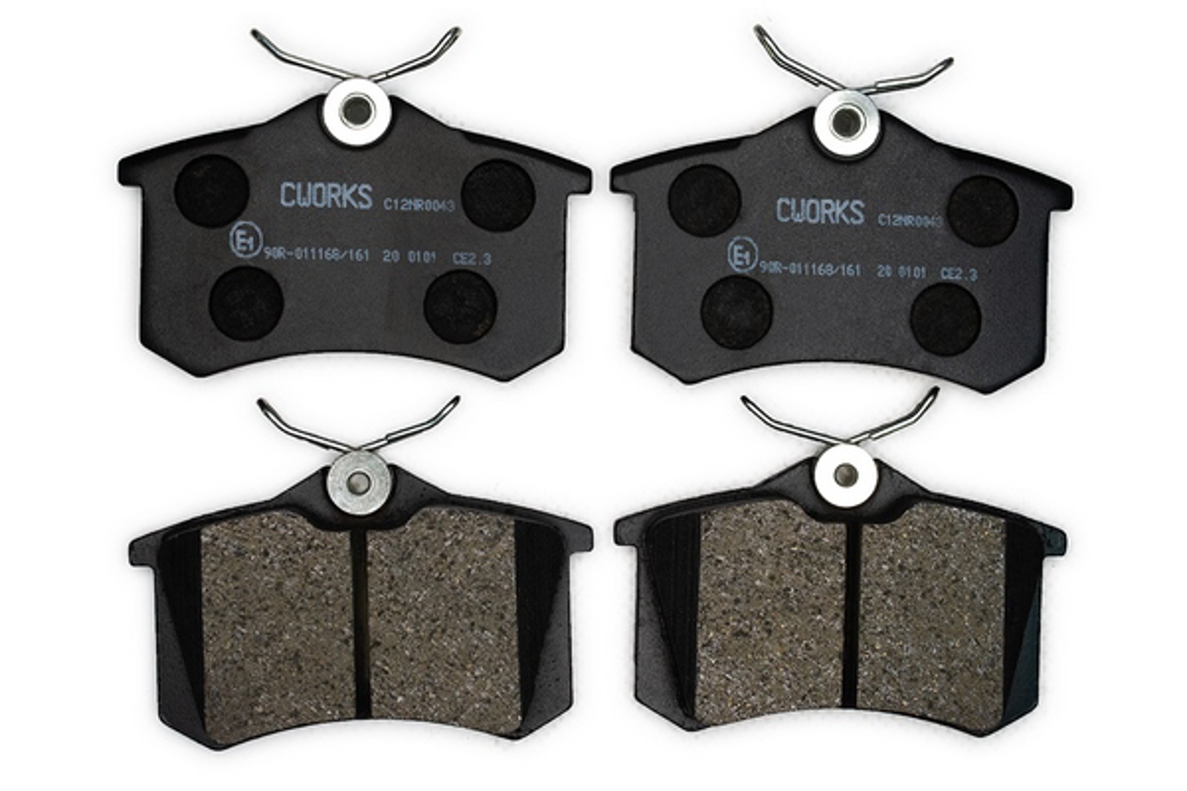 Тормозные колодки задние дисковые (безасбестовые) CWORKS C12NR0043