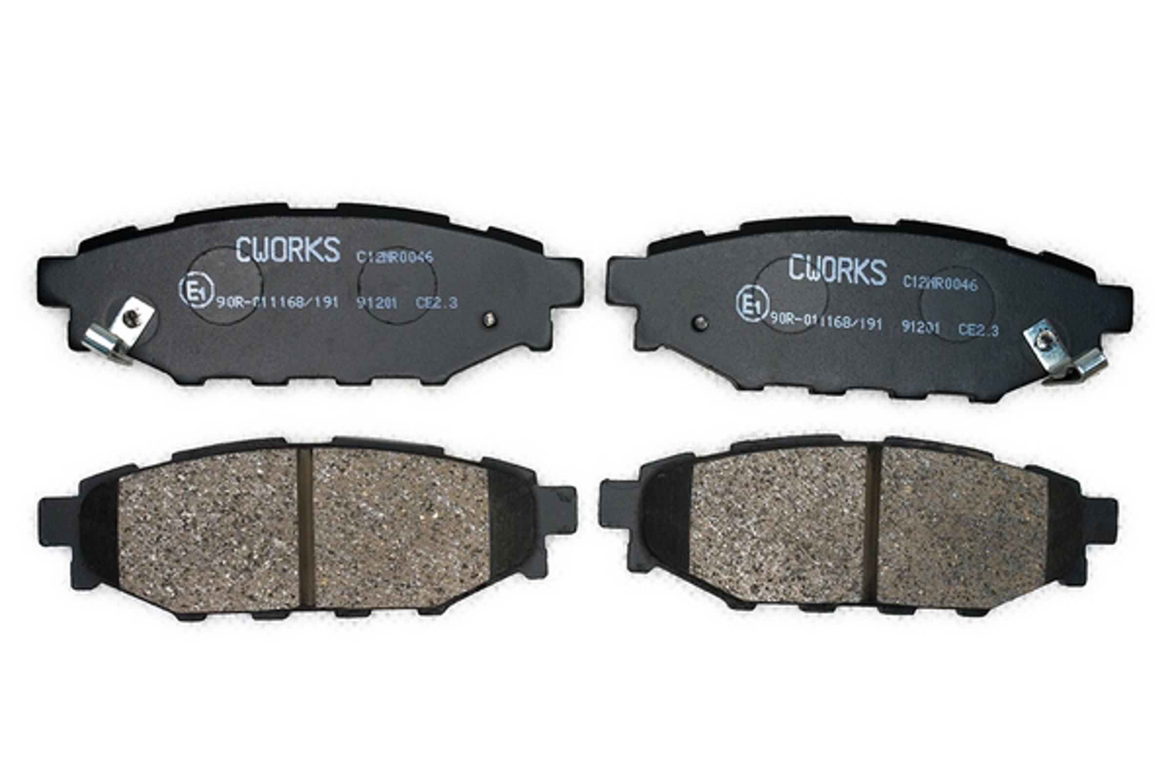 Тормозные колодки задние дисковые (безасбестовые) CWORKS C12NR0046