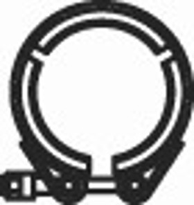Хомут глушителя DINEX 70804