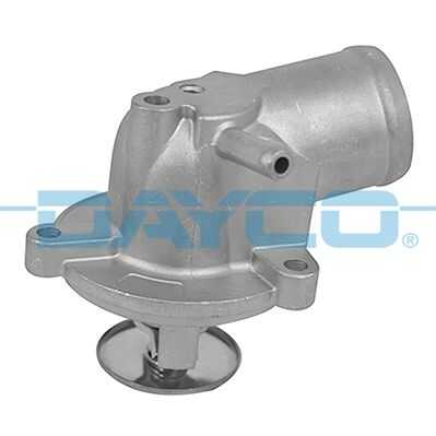 Thermostat with flange
