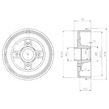 Тормозной барабан DELPHI BF427
