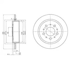 Тормозной диск DELPHI BG2718