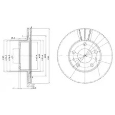 тормозные диски DELPHI BG2846