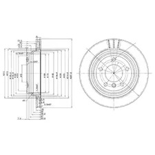 BG3042 DELPHI Диск тормозной