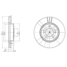 Диск тормозной DELPHI BG3061