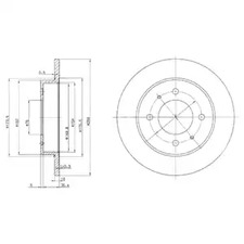 Диск тормозной DELPHI BG3070