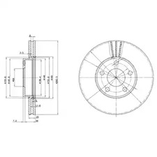 Диск тормозной DELPHI BG3199