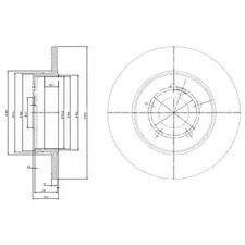 Диск тормозной DELPHI BG3208C